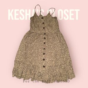 JAPNA Animal Print Sundress with pockets